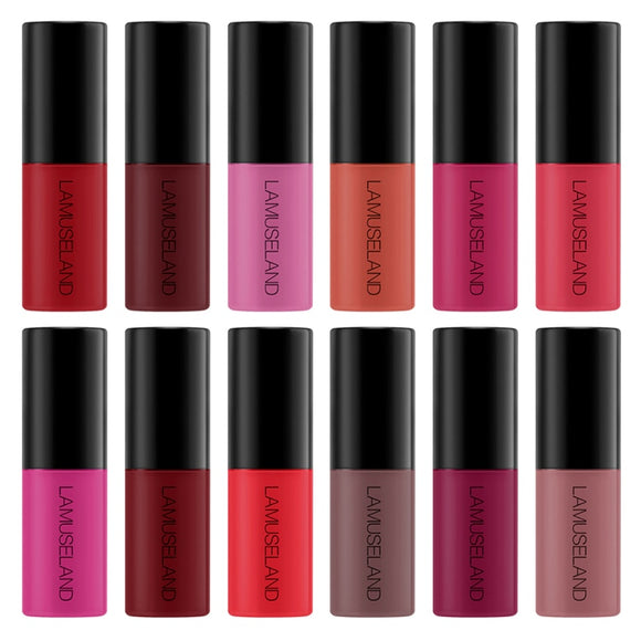 12 Color Matte Liquid Lip Gloss Waterproof Non-stick