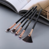 FLD5/15Pcs Makeup Brushes Tool Set Cosmetic Powder Eye Shadow Foundation Blush