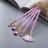 FLD5/15Pcs Makeup Brushes Tool Set Cosmetic Powder Eye Shadow Foundation Blush