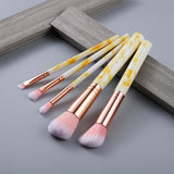 FLD5/15Pcs Makeup Brushes Tool Set Cosmetic Powder Eye Shadow Foundation Blush