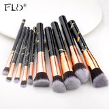 FLD5/15Pcs Makeup Brushes Tool Set Cosmetic Powder Eye Shadow Foundation Blush