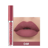 Fashion 12 Colors Waterproof Matte Nude Lipstick Lip Pigment Dark