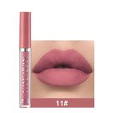 Fashion 12 Colors Waterproof Matte Nude Lipstick Lip Pigment Dark